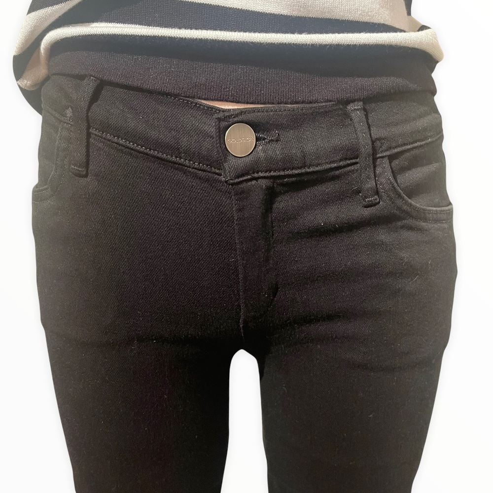 Goldsign Marcie Crop Skinny Ankle Zipper Jeans - Picture 15 of 16